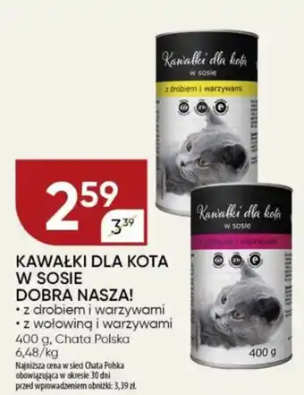 Chata Polska Kawałki dla kota w sosie dobra nasza! chata polska oferta