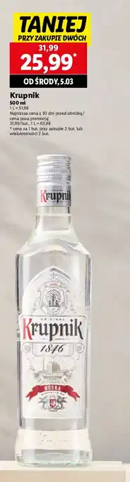 Lidl Wódka Krupnik Premium oferta