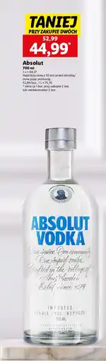 Lidl Wódka Absolut Vodka oferta