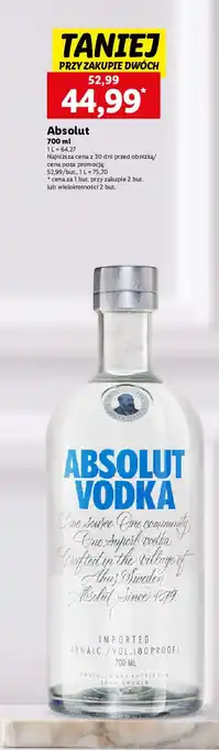 Lidl Wódka Absolut Vodka oferta