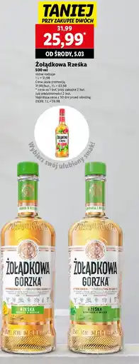 Lidl Wódka Żołądkowa Gorzka Rześka Arbuz I Limonka oferta