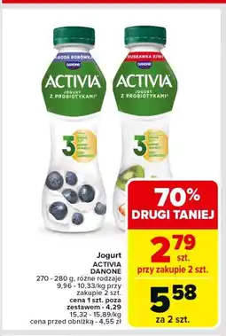 Carrefour Jogurt jagoda-borówka amerykańska Danone Activia oferta