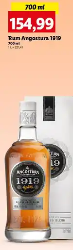 Lidl Rum karton Angostura 1919 oferta