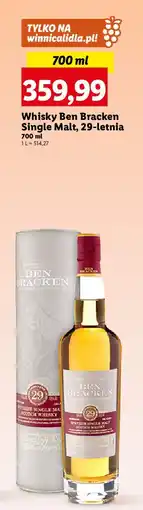 Lidl Whisky puszka Ben Bracken Single Malt oferta