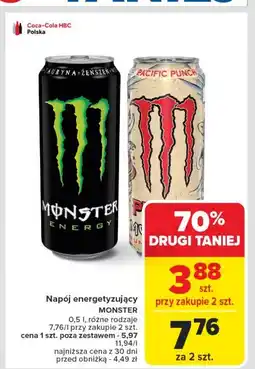 Carrefour Napój energetyczny Monster Energy Pacific Punch oferta