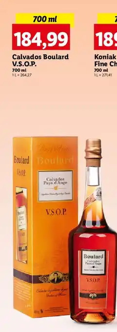 Lidl Brandy kartonik Calvados Boulard Vsop oferta