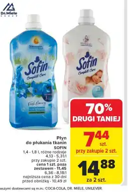 Carrefour Płyn do płukania sensitive Sofin Complete Care oferta