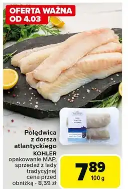 Carrefour Dorsz polędwica Kohler oferta