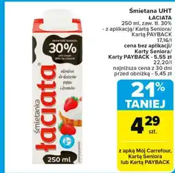 Carrefour Śmietanka 30% Łaciata oferta