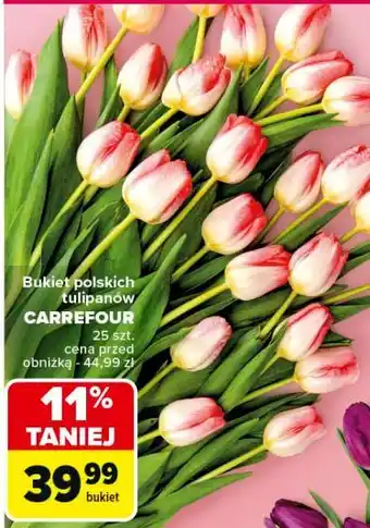 Carrefour Bukiet tulipanow Carrefour oferta