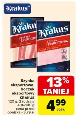 Carrefour Boczek eksportowy Krakus Animex oferta