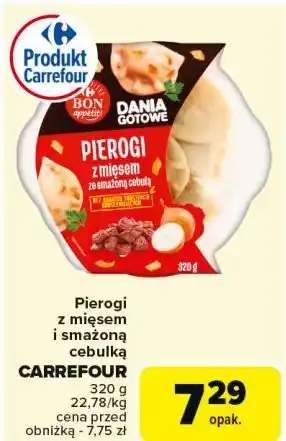 Carrefour Pierogi z mięsem ze smażoną cebulką Carrefour Bon Appetit! oferta