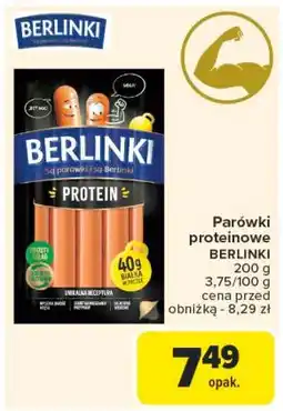 Carrefour Parówki protein Morliny Berlinki oferta