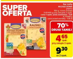 Carrefour Ser włoszczowski typu szwajcarskiego Włoszczowa oferta