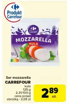 Carrefour Ser mozzarella bez laktozy Carrefour Classic oferta