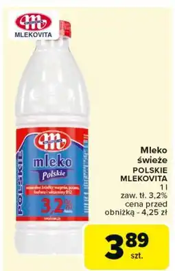 Carrefour Mleko polskie 3.2% Mlekovita oferta