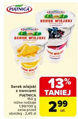 Carrefour Serek wiejski z jagodami Piątnica Wiejski oferta