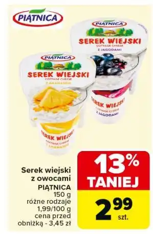 Carrefour Serek wiejski z jagodami Piątnica Wiejski oferta