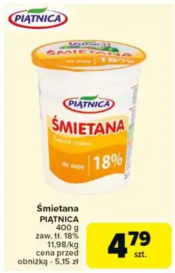 Carrefour Śmietana 18% Piątnica oferta