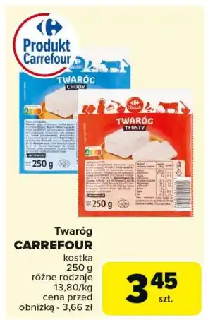 Carrefour Twaróg półtłusty Carrefour oferta