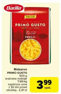 Carrefour Makaron fusilli Primo Gusto oferta