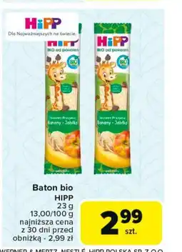 Carrefour Baton bananowo-jabłkowy Hipp Owocowy Przyjaciel oferta