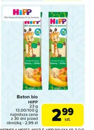 Carrefour Baton bananowo-jabłkowy Hipp Owocowy Przyjaciel oferta