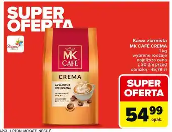 Carrefour Kawa Mk Cafe Crema oferta