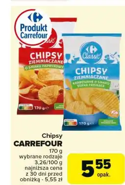 Carrefour Chipsy fromage Carrefour Classic oferta