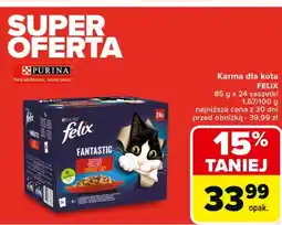 Carrefour Karma dla kota wiejskie smaki Purina Felix Fantastic oferta