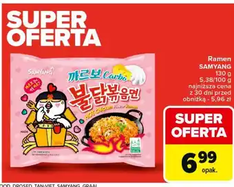 Carrefour Makaron ramen kurczak carbo Samyang (Spożywcze) oferta