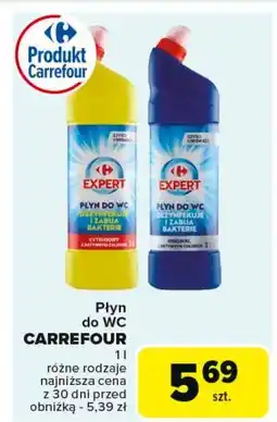 Carrefour Płyn do wc lemon Carrefour oferta