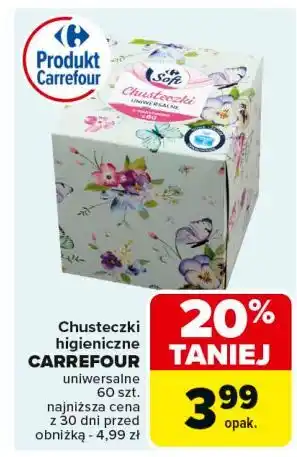 Carrefour Chusteczki higieniczne uniwersalne Carrefour Soft oferta