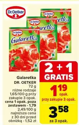 Carrefour Galaretka truskawkowa Dr. Oetker oferta