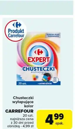 Carrefour Chusteczki wyłapujące kolor Carrefour Expert oferta