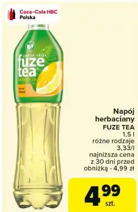 Carrefour Napój green ice tea citrus Fuzetea oferta