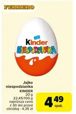 Carrefour Jajko niespodzianka Kinder Niespodzianka oferta