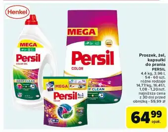 Carrefour Kapsułki do prania 4in1 deep clean color Persil Discs oferta