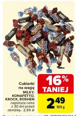 Carrefour Cukierki krock Roshen oferta