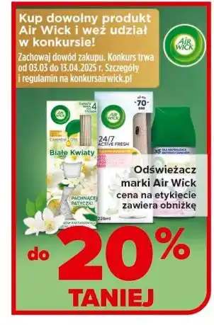 Carrefour Odświeżacz powietrza białe kwiaty jasmine Air Wick Active Fresh oferta