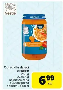 Carrefour Obiadek risotto z indykiem i warzywami Gerber Junior oferta