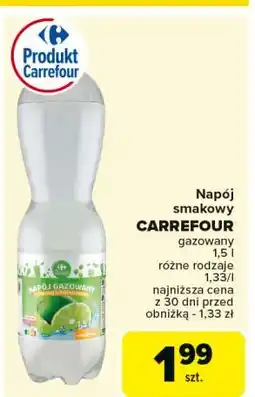 Carrefour Woda limonkowa Carrefour Classic oferta