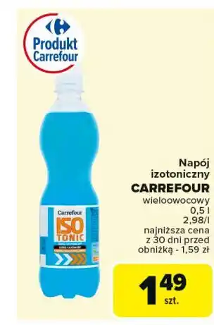 Carrefour Napój izotoniczny wieloowocowy Carrefour oferta