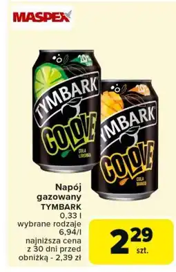 Carrefour Napój cola + mango Tymbark Colove oferta