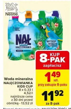 Carrefour Woda niegazowana Nałęczowianka Kids oferta