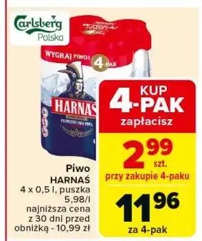 Carrefour Piwo Harnaś Jasne Pełne oferta