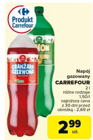 Carrefour Napój lemon Carrefour Classic oferta