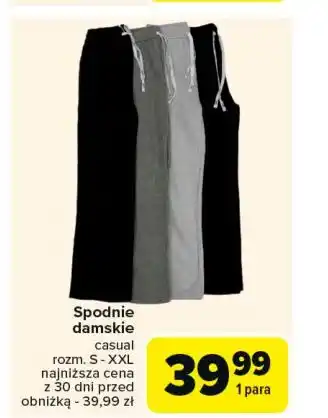 Carrefour Spodnie damskie casual s-xxl oferta