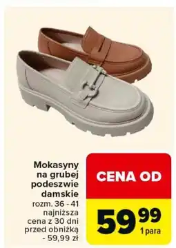 Carrefour Mokasyny damskie rozm. 36-41 oferta