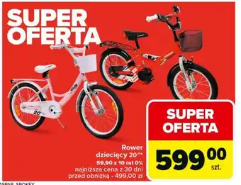 Carrefour Rower dziecięcy 20 oferta